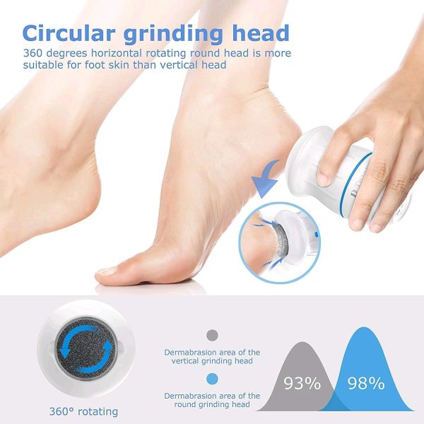 Electric foot callus remover grinder