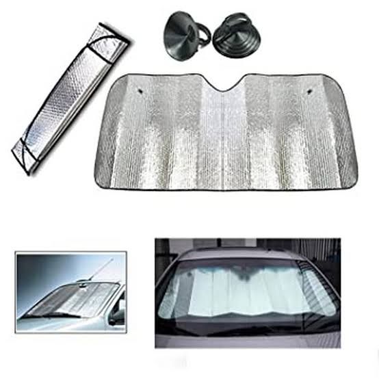 Foil curtains for car front screen